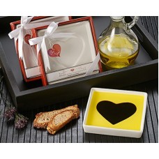 Love Infused Oil and Vinegar Dipping Plate